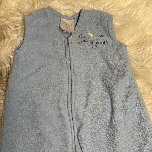 HALO Sleep Sack Micro Fleece Wearable Blanket Small Blue Size Birth to 6 Months - Picture 4 of 9